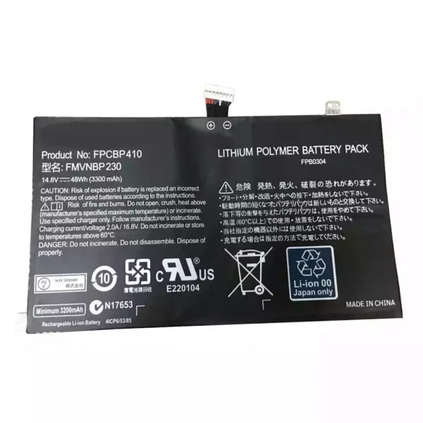 Portátil bateria nueva para FUJITSU FPB0304