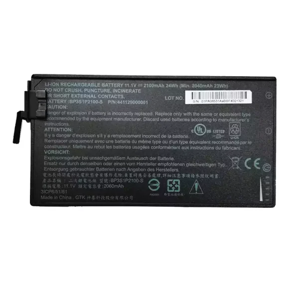 Portátil bateria nueva para GETAC BP3S1P2100-S