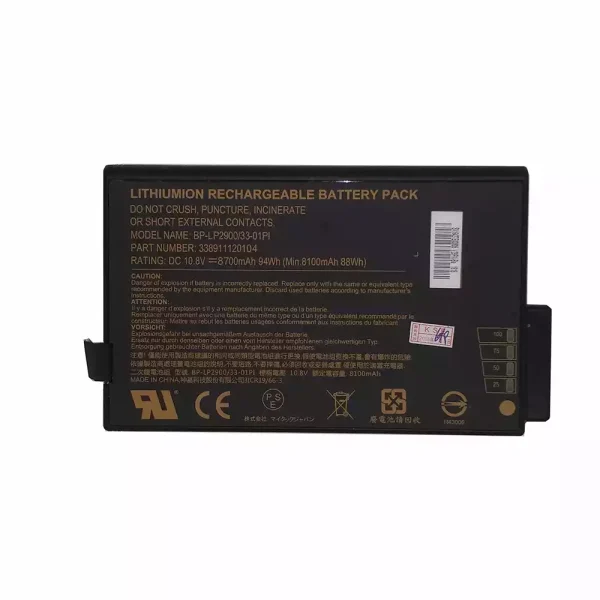 Portátil bateria nueva para Getac BP-LP2900，BP-LC2600