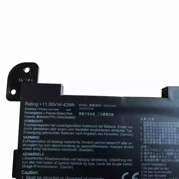 Portátil bateria nueva para ASUS C31N1637 - Imagen 3