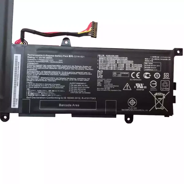 Portátil bateria nueva para ASUS C21N1521 - Imagen 3