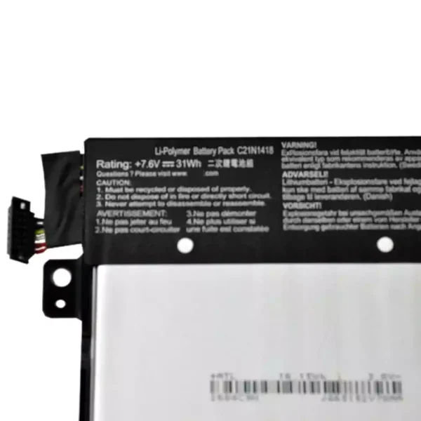 Portátil bateria nueva para ASUS C21N1418 - Imagen 3