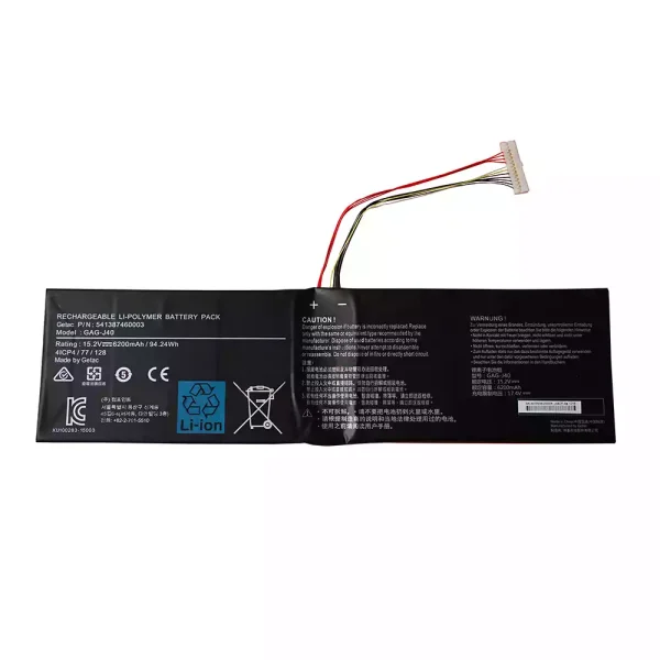 Portátil bateria nueva para GIGABYTE 541387460003