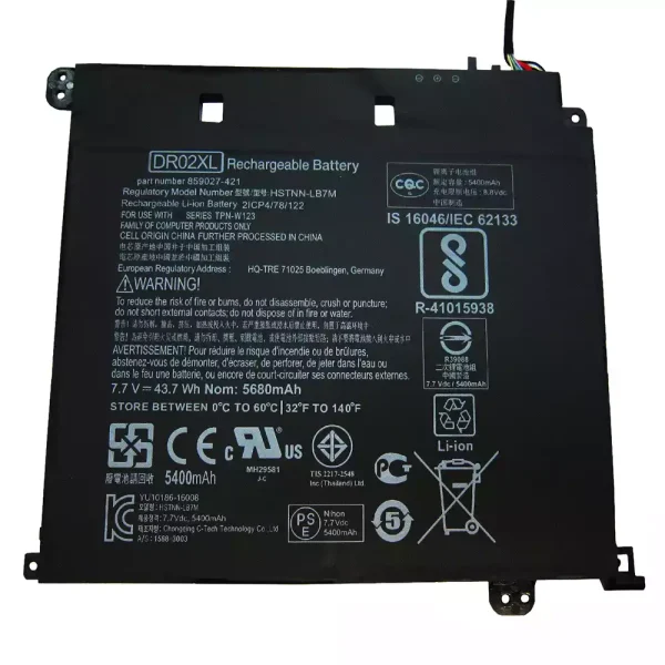 Portátil bateria nueva para HP TPN-W123