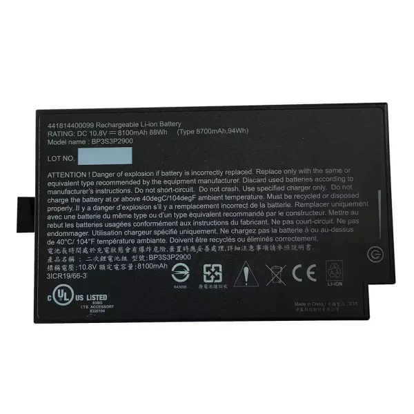 Portátil bateria nueva para GETAC 441814400099