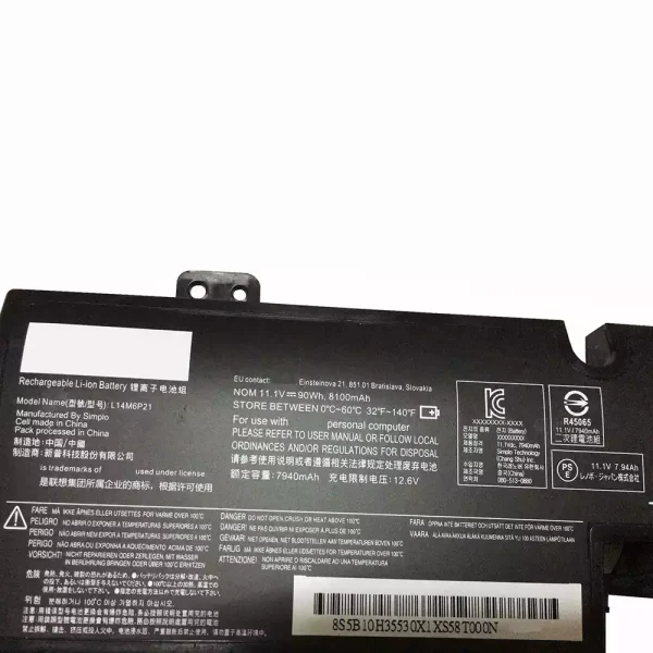 Portátil bateria nueva para LENOVO L14M6P21 - Imagen 3