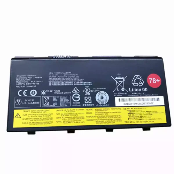 Portátil bateria nueva para LENOVO ThinkPad P70