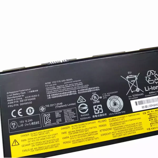 Portátil bateria nueva para LENOVO ThinkPad P70 - Imagen 3