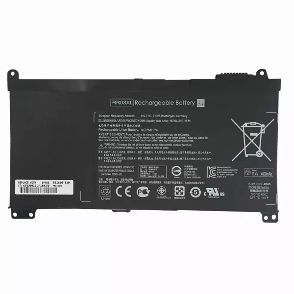 Portátil bateria nueva para HP RR03XL