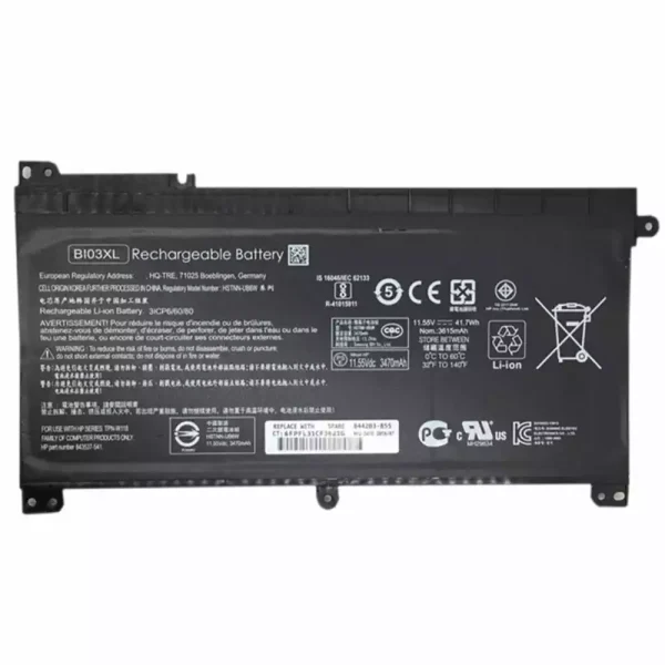 Portátil bateria nueva para HP TPN-W118