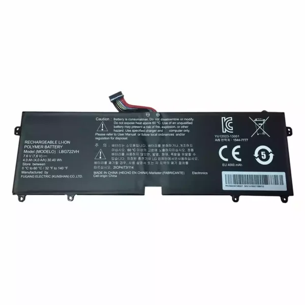 Portátil bateria nueva para LG LBG722VH