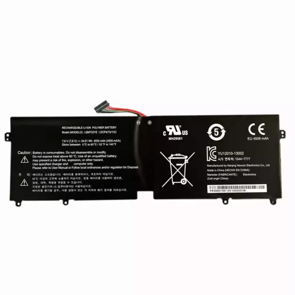 Portátil bateria nueva para LG LBM722YE