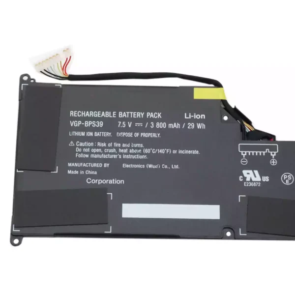 Portátil bateria nueva para SONY VGP-BPS39 - Imagen 3