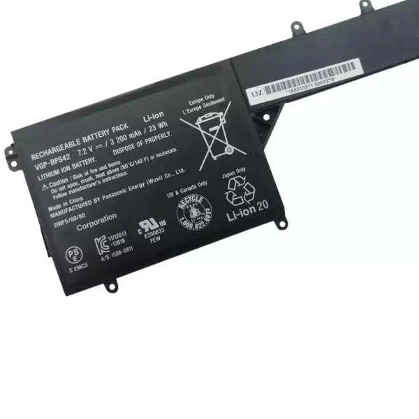 Portátil bateria nueva para SONY VGP-BPS42 - Imagen 3