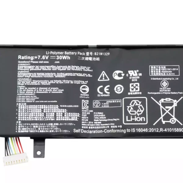 Portátil bateria nueva para ASUS B21N1329 - Imagen 3