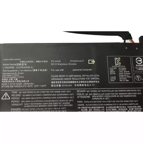 Portátil bateria nueva para LENOVO L15M2PB0,L15C2PB0 - Imagen 3