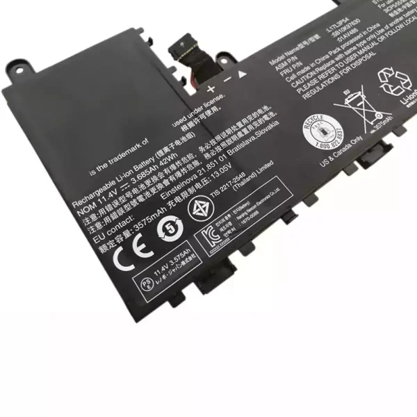 Portátil bateria nueva para Lenovo L17L3P54,01AV486,SB10K97630 - Imagen 3