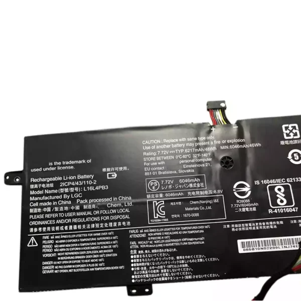 Portátil bateria nueva para LENOVO L16L4PB3,L16C4PB3 - Imagen 3