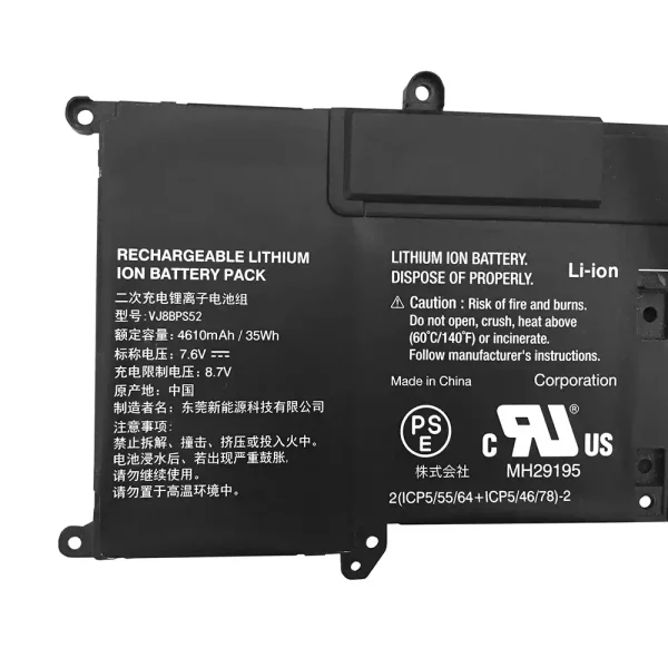 Portátil bateria nueva para SONY VJS112C0911W,VJS132C0711B,VJS132C0611S, VJS131C0211S,VJS131C0411B,VJS112C0111B - Imagen 3