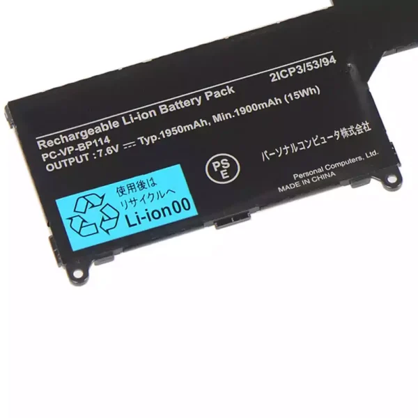 Portátil bateria nueva para NEC PC-VP-BP114 - Imagen 3