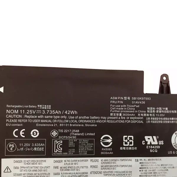 Portátil bateria nueva para LENOVO ThinkPad 13 Gen 2 - Imagen 3