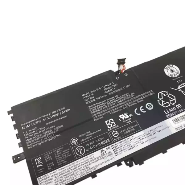 Portátil bateria nueva para LENOVO ThinkPad X1 Yoga 2018 - Imagen 3