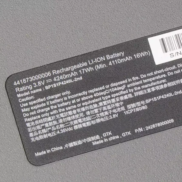 Portátil bateria nueva para Getac 441873000006 - Imagen 3