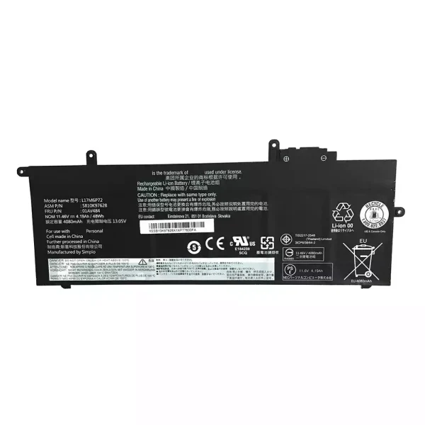 Portátil bateria nueva para LENOVO L17M6P72,01AV484,SB10K97628