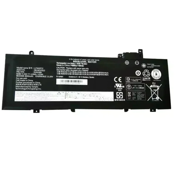 Portátil bateria nueva para LENOVO L17M3P72