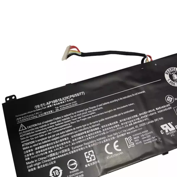 Portátil bateria nueva para ACER AP18B18J - Imagen 3