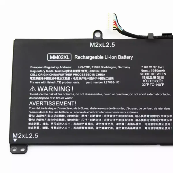 Portátil bateria nueva para HP MM02XL - Imagen 3