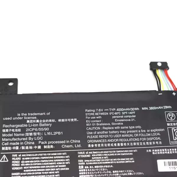 Portátil bateria nueva para LENOVO L16L2PB1,L16C2PB2 - Imagen 3