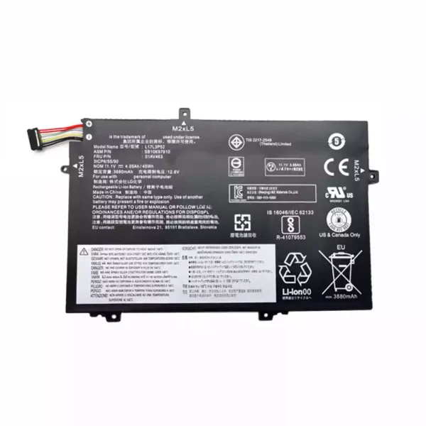 Portátil bateria nueva para LENOVO 01AV463,SB10K97610