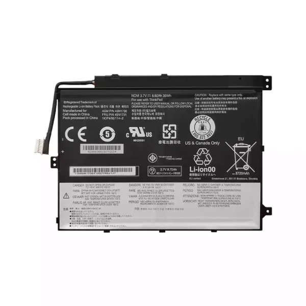 Portátil bateria nueva para LENOVO Thinkpad Tablet 10 TP00064A