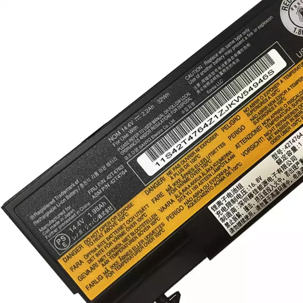 Portátil bateria nueva para LENOVO 42T4763,42T4764 - Imagen 3