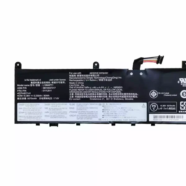 Portátil bateria nueva para LENOVO ThinkPad P1 2019 - Imagen 3