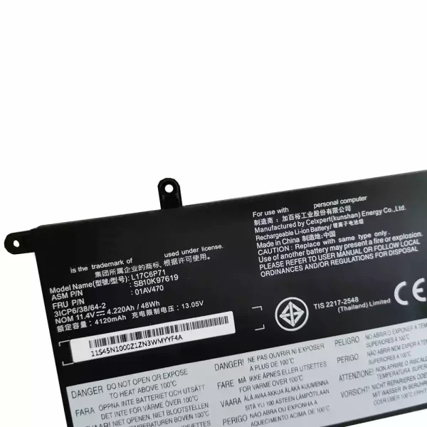 Portátil bateria nueva para LENOVO L17C6P71,L17M6P71 - Imagen 3