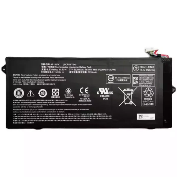 Portátil bateria nueva para Acer AP13J7K