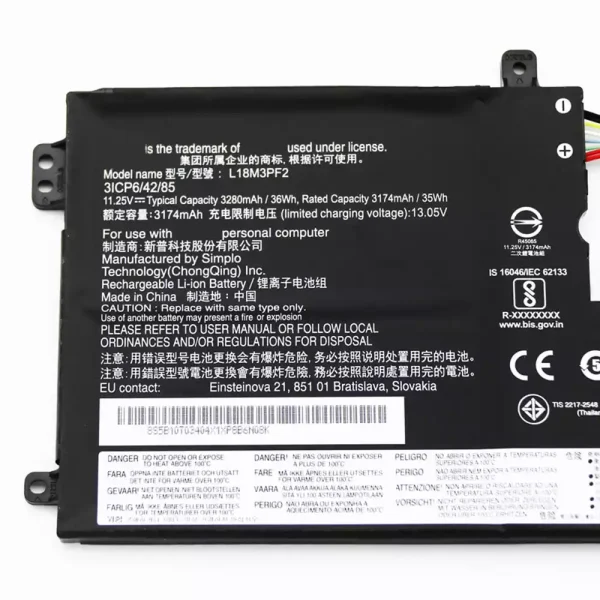 Portátil bateria nueva para LENOVO L18M3PF2 - Imagen 3