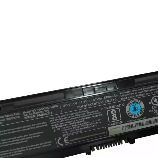 Portátil bateria nueva para TOSHIBA PA5120U-1BRS PABAS275 - Imagen 3