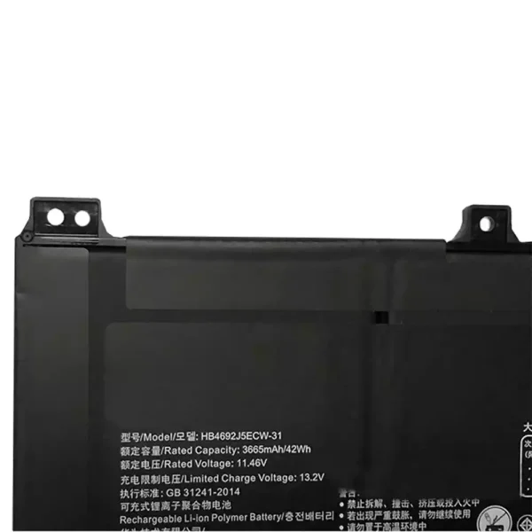 Portátil bateria nueva para HUAWEI HB4692J5ECW-31 - Imagen 3