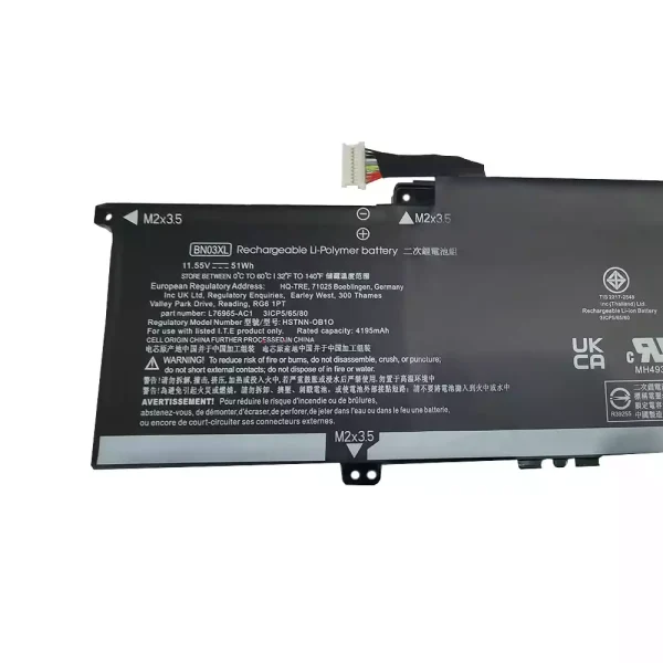 Portátil bateria nueva para HP BN03XL - Imagen 2