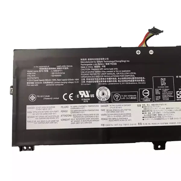 Portátil bateria nueva para LENOVO L19M3P71 SB10V03234 02HM886 - Imagen 3