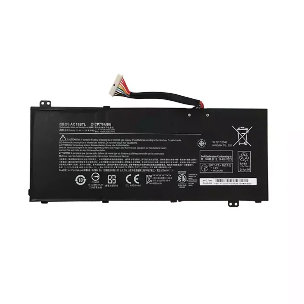 Portátil bateria nueva para Acer AC15B7L