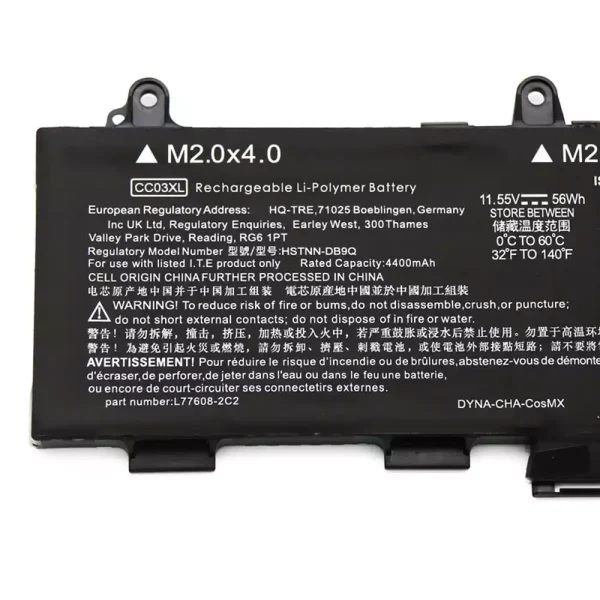 Portátil bateria nueva para HP CC03XL - Imagen 3