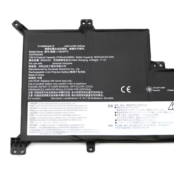 Portátil bateria nueva para LENOVO L19D4PF2 L19L4PF2 5B10W89846 SB10W89847 - Imagen 3