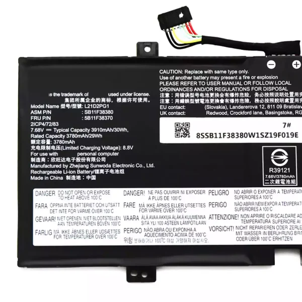 Portátil bateria nueva para LENOVO L21D2PG1 L21C2PG1 L21M2PG1 - Imagen 3