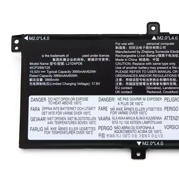 Portátil bateria nueva para LENOVO Thinkbook 14 G4+ IAP - Imagen 3