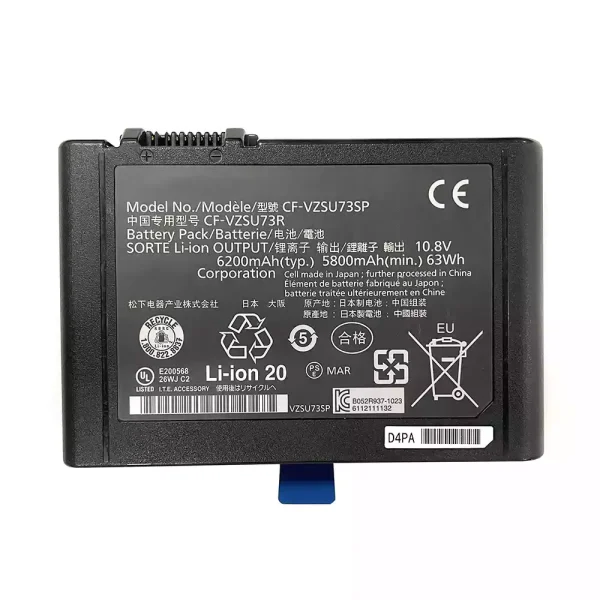 Portátil bateria nueva para PANASONIC CF-VZSU73R CF-VZSU73SP CF-VZSU73U Toughbook CF-D1