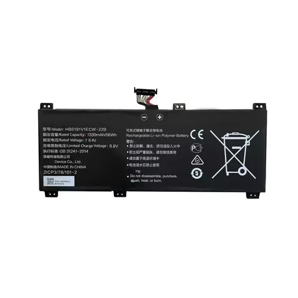 Portátil bateria nueva para HONOR HB6181V1ECW-22A,HB6181V1ECW-22B